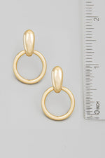 Jane Mini Circle Cutout Earrings