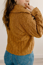 Ava Collared Knit Sweater
